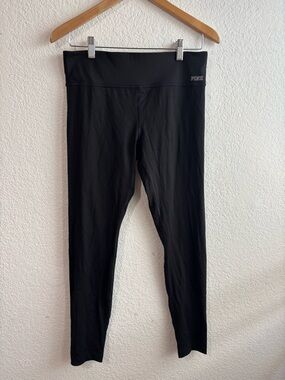 Victoria's Secret PINK Black High-Waist Leggings Medium